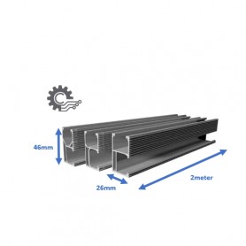 Roof Railing Bracket Panel Solar Aluminium Rail